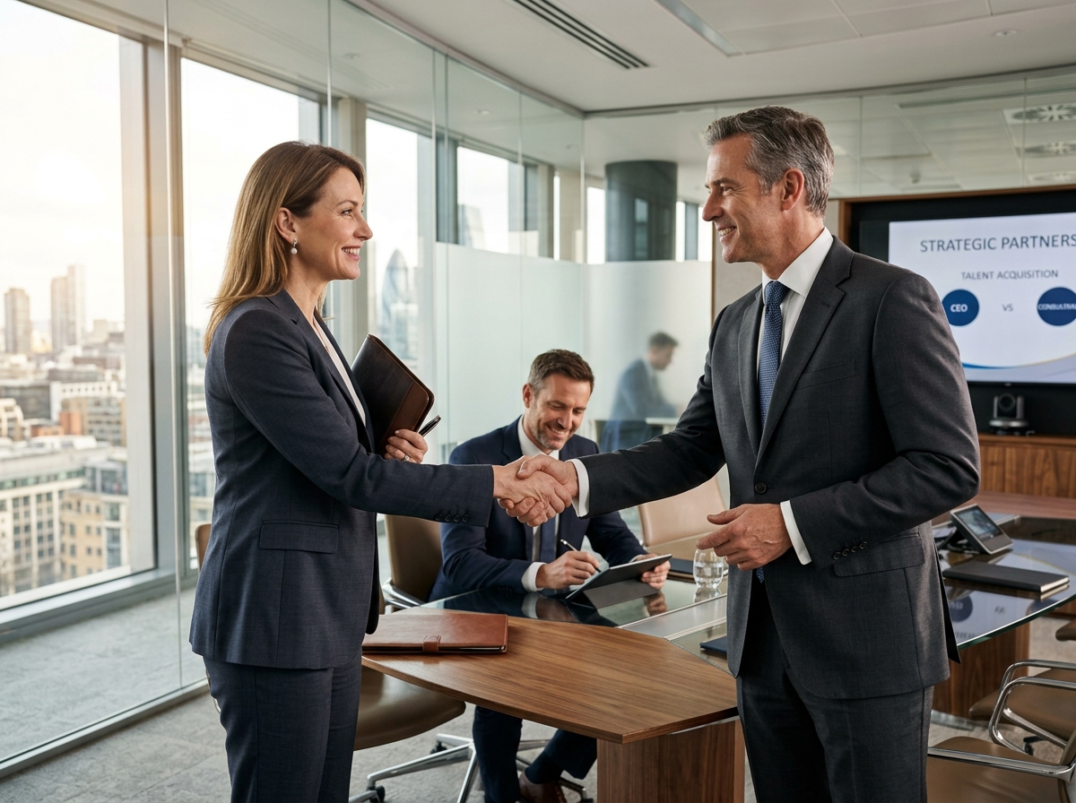 Aurantra talent consultants consulting with corporate leadership